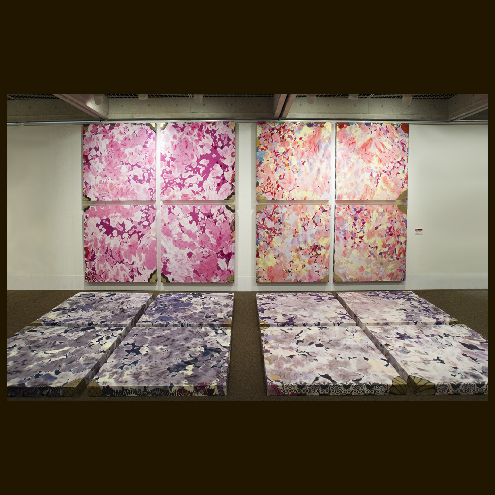 「色彩遷移～マリアの黙示録～」（芸美ガイダンス2015 展示作品）大阪芸術大学 工芸学科 テキスタイル・染織コース