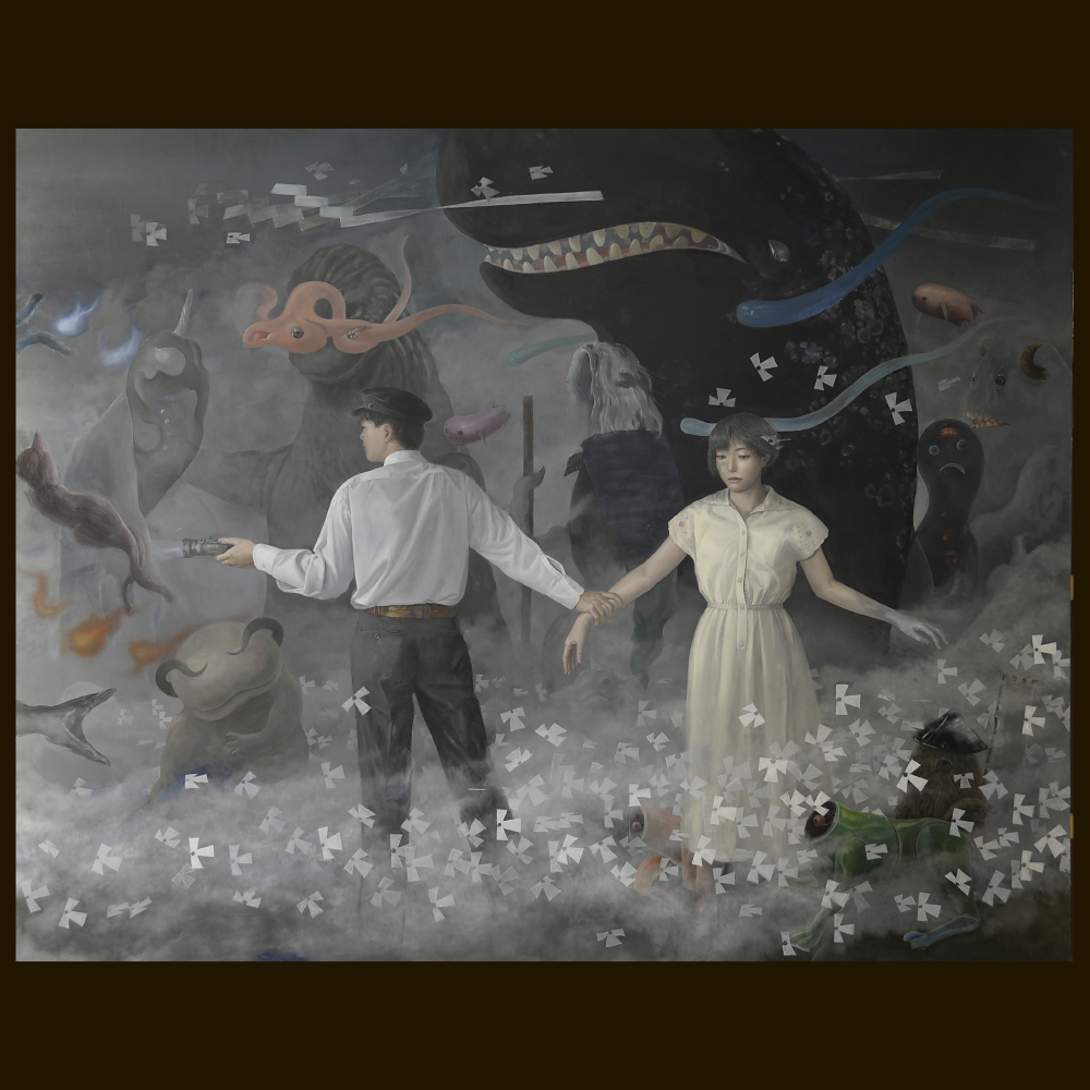 逐電（芸美ガイダンス2015 展示作品）広島市立大学 芸術学部 美術学科 油絵専攻