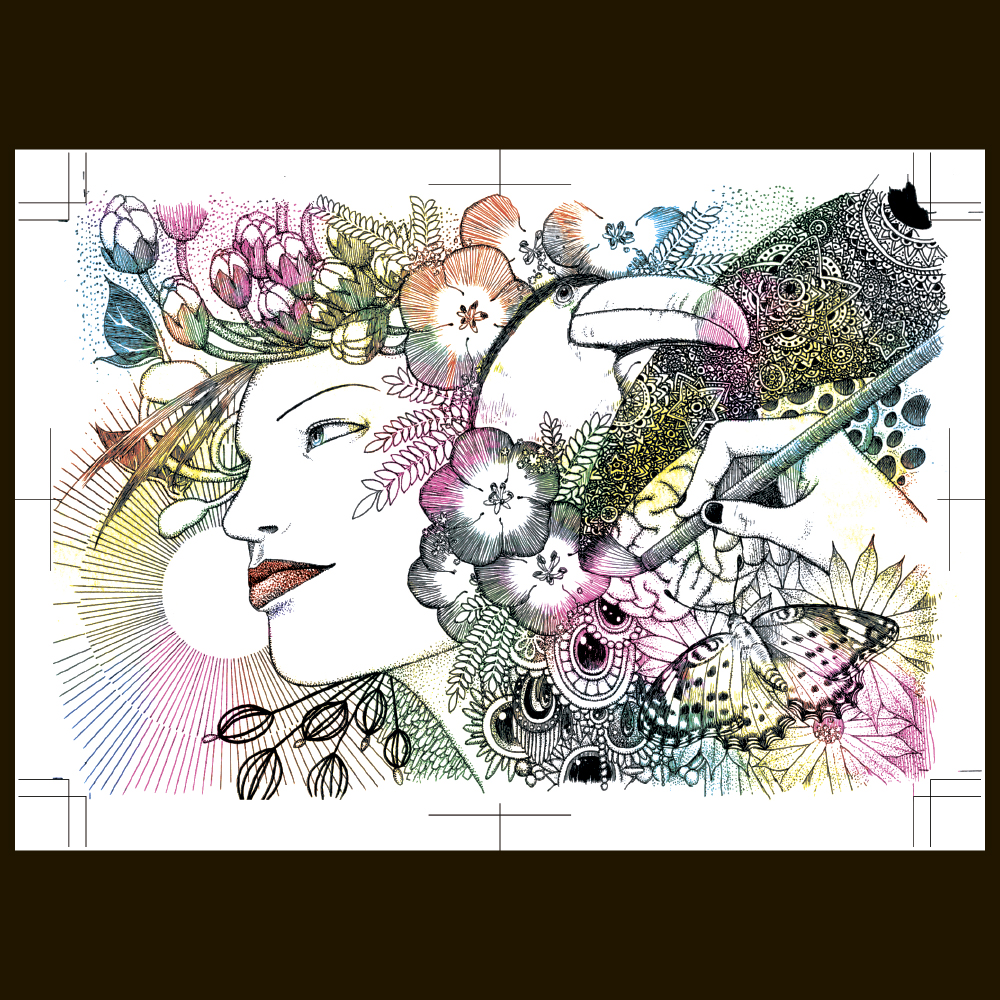 イラストレーター専攻学生作品（芸美ガイダンス2015 展示作品）福岡デザインコミュニケーション専門学校　クリエーティブデザイン科 イラストレーター専攻